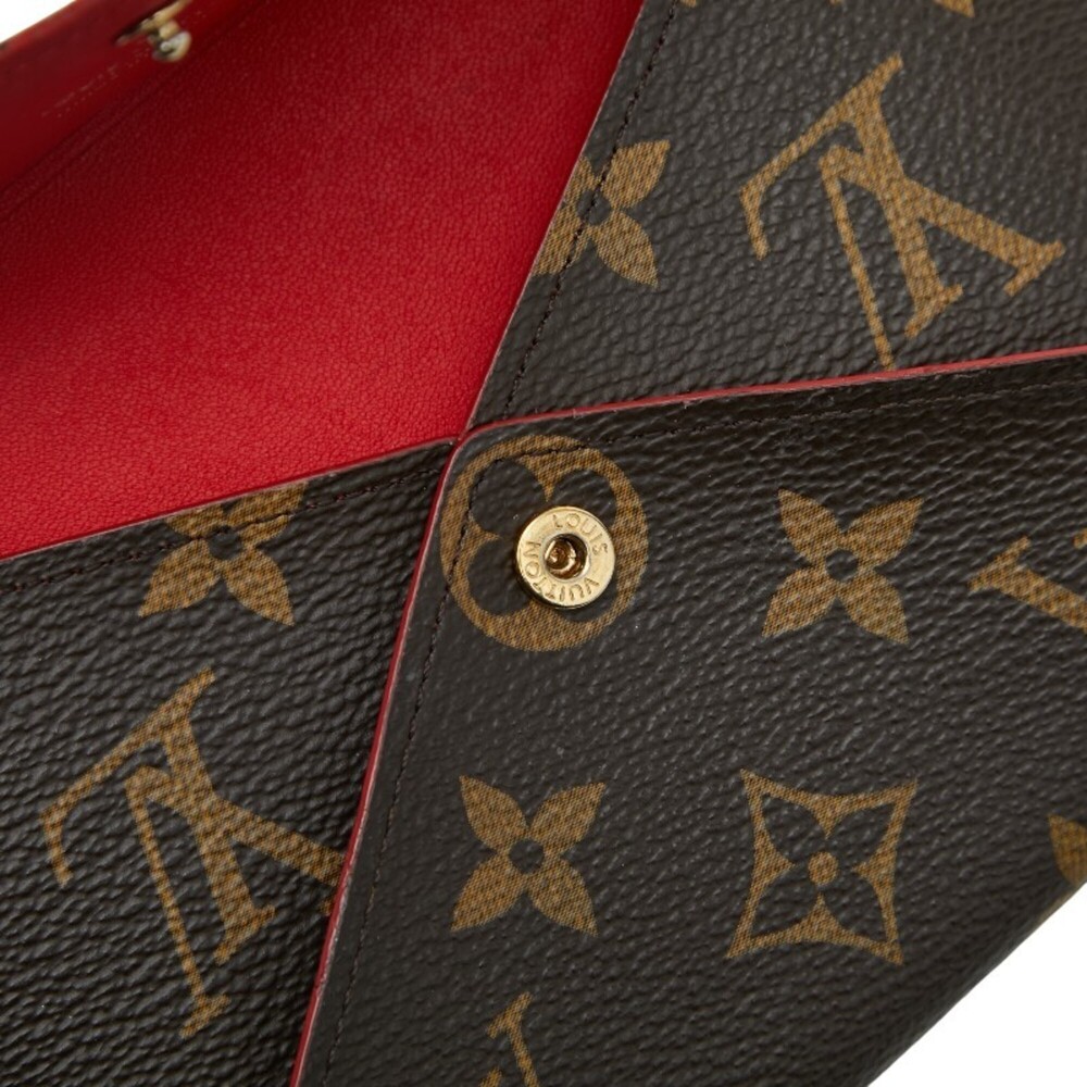 LOUIS VUITTON Authentic Brown Monogram Leather Pochette Mini Bag - Picture 8 of 10